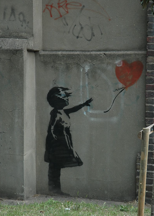 girl with balloon